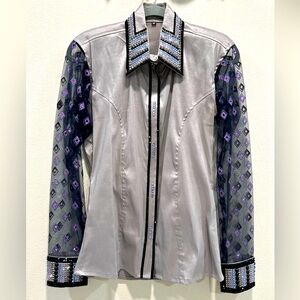 Western show shirt. Size medium